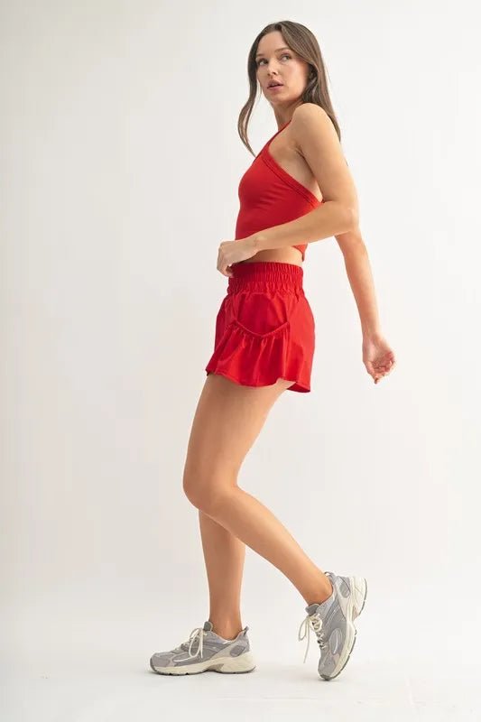 MONO B Smocked High Waist Shorts - Bela Fils BoutiqueBela Fils Boutique